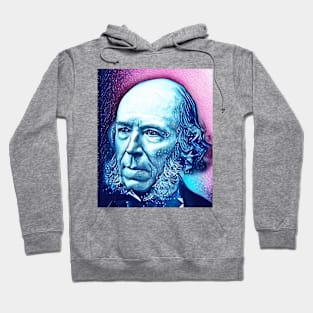 Herbert Spencer Snowy Portrait | Herbert Spencer Artwork 13 Hoodie